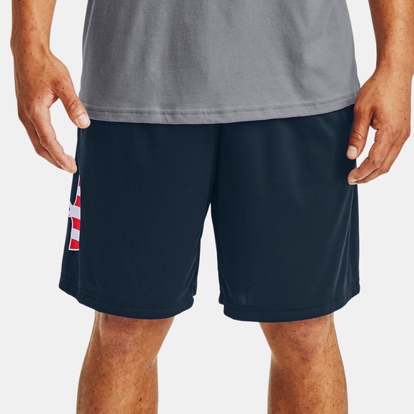 Under Armour Freedom Tech Big Flag Logo Shorts Size S - Picture 1 of 6